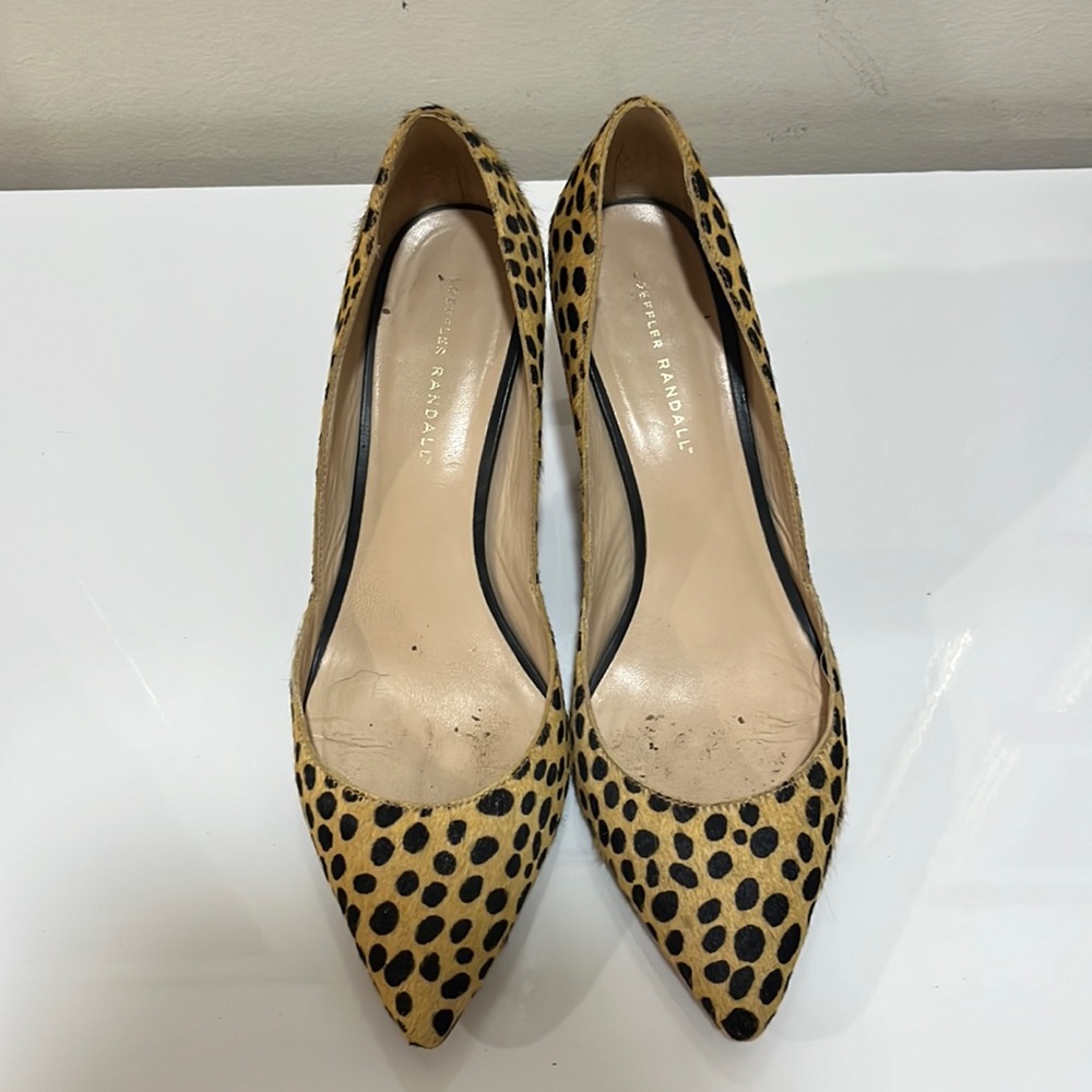 Loeffler randall cheetah print heels